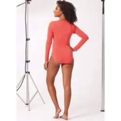 New Look Sewing Pattern N6752 Misses’ Knit Long Sleeve Bodysuits Stretch Knit -OHSEWCRAFTY new look sewing pattern n6752 misses knit long sleeve bodysuits stretch knit 5