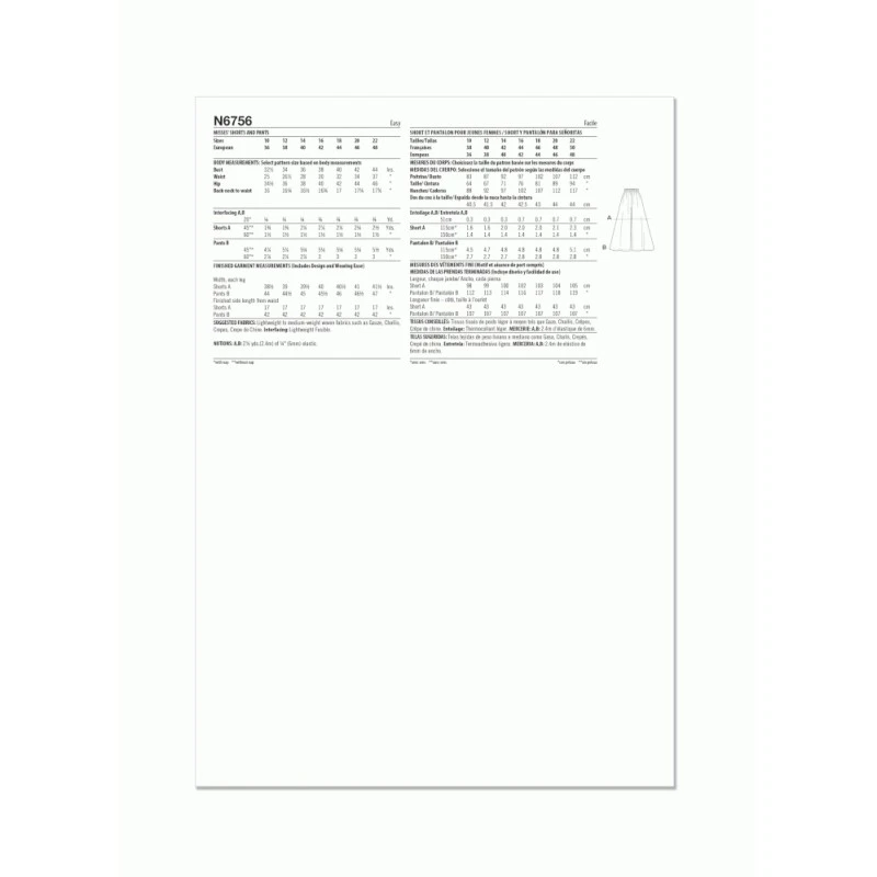 New Look Sewing Pattern N6756 Misses’ Easy To Sew Loose-Fit Shorts And Trousers 8 New Look Sewing Pattern N6756 Misses’ Easy To Sew Loose-Fit Shorts And Trousers - Image 6