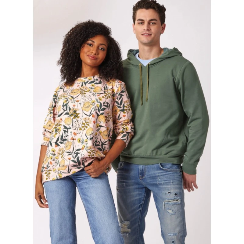 New Look Sewing Pattern N6759 Misses’ And Men’s Easy To Sew Sweatshirts 4 New Look Sewing Pattern N6759 Misses’ And Men’s Easy To Sew Sweatshirts - Image 2