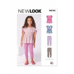 New Look Sewing Pattern N6761 Children’s Top And Leggings Sew Rating: Average