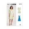 New Look Sewing Pattern N6776 Misses’ Dress With V Neckline & Sleeve Variations -OHSEWCRAFTY new look sewing pattern n6776 misses dress with v neckline sleeve variations