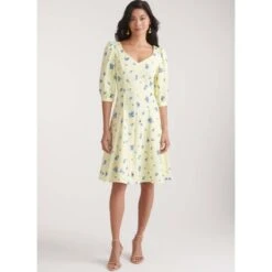 New Look Sewing Pattern N6776 Misses’ Dress With V Neckline & Sleeve Variations -OHSEWCRAFTY new look sewing pattern n6776 misses dress with v neckline sleeve variations 4