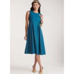 New Look Sewing Pattern N6778 Misses’ Easy To Sew Pleated Dress In Two Lengths -OHSEWCRAFTY new look sewing pattern n6778 misses easy to sew pleated dress in two lengths 4