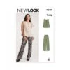 New Look Sewing Pattern N6781 Misses’ Loose-Fitting Top And Elasticated Trousers -OHSEWCRAFTY new look sewing pattern n6781 misses loose fitting top and elasticated trousers