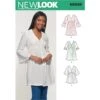 New Look Sewing Pattern 6603 Women's Mini Dress Tunic Button Closure Fitted Top -OHSEWCRAFTY new look women s mini dress and tunic with button closure and a fitted top 6603