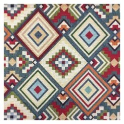New World Abstract Diamonds Tapestry 80% Cotton 20% Polyester Fabric 140cm Wide