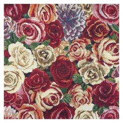 New World Amsterdam Rose Floral Flowers 80% Cotton 20% Polyester Fabric 140cm