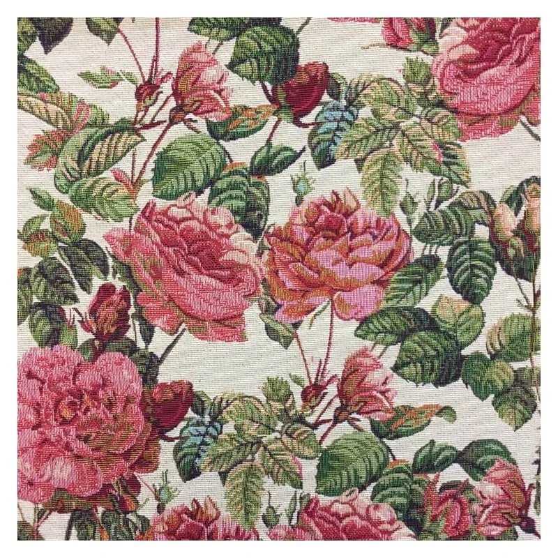 New World Full Blooming Rose Bush Floral 80% Cotton 20% Polyester Fabric 140cm 3 New World Full Blooming Rose Bush Floral 80% Cotton 20% Polyester Fabric 140cm