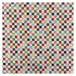 New World Mini Check Squares Tapestry 80% Cotton 20% Polyester Fabric 140cm