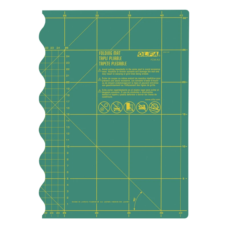 Olfa Foldable Medium Cutting Mat 12 X 18 Inches / 30 X 45cm A3 Size 3 Olfa Foldable Medium Cutting Mat 12 X 18 Inches / 30 X 45cm A3 Size