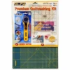 Olfa Patchwork Starter Set Cutting Mat, 45mm Rotary Cutter, Ruler -OHSEWCRAFTY olfa patchwork starter set cutting mat 45mm rotary cutter ruler