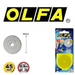 OHSEWCRAFTY -OHSEWCRAFTY olfa rotary cutter blade rb45 10 45mm pack of 10 1