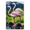 Orchidea Flamingos Latch Hook Rug Kit – Tropical DIY Home Décor -OHSEWCRAFTY orchidea flamingos latch hook rug kit tropical diy home decor