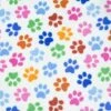 Polar Fleece Anti Pil Fabric Dog Or Cat Paw Prints Multi Colour 1 Polar Fleece Anti Pil Fabric Dog Or Cat Paw Prints Multi Colour -OHSEWCRAFTY polar fleece anti pil fabric dog or cat paw prints multi colour