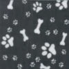 Polar Fleece Anti Pil Fabric Dog Paw Prints & Bones Puppy Puppies Pet Blanket -OHSEWCRAFTY polar fleece anti pil fabric dog paw prints bones puppy puppies pet blanket