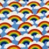 Polar Fleece Anti Pil Fabric Rainbows Clouds Sky Rainbow -OHSEWCRAFTY polar fleece anti pil fabric rainbows clouds sky rainbow