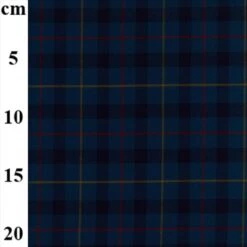 Polyviscose Stretch Tartan Fabric Blue/Navy Classic Check Dress & Suiting