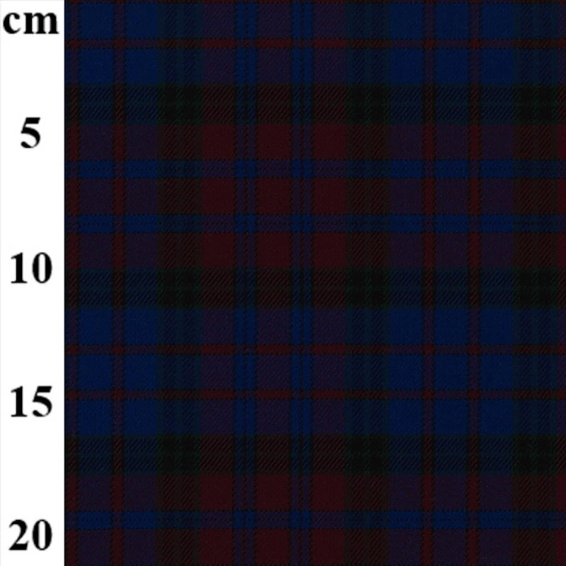 Polyviscose Stretch Tartan Fabric Blue/Wine Classic Check Dress & Suiting 3 Polyviscose Stretch Tartan Fabric Blue/Wine Classic Check Dress & Suiting
