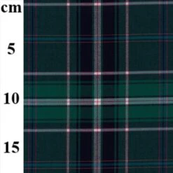 Polyviscose Stretch Tartan Fabric Green/Navy Classic Check Dress & Suiting