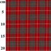 Polyviscose Stretch Tartan Fabric Red/White Classic Check Dress & Suiting