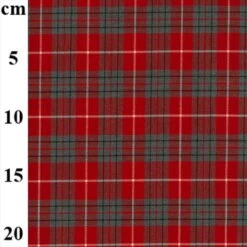 Polyviscose Stretch Tartan Fabric Red/White Classic Check Dress & Suiting