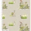 100% Organic Cotton Fabric Debbie Shore Wildlife Flowers Hares Birds -OHSEWCRAFTY pre order 100 organic cotton fabric debbie shore wildlife flowers hares birds
