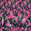 Preshirred Polycotton Fabric Summer Dress Material Roses Floral Flowers -OHSEWCRAFTY preshirred polycotton fabric summer dress material roses floral flowers
