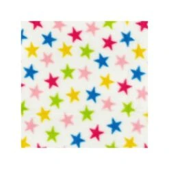 Printed Polar Anti Pil Fleece Fabric Multi Coloured Stars Party Fun