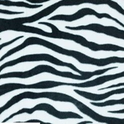 Polar Anti Pil Fleece Fabric Zebra Stripes Animal Print Safari