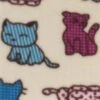 Printed Polar Fleece Soft Fabric Cats Kittens Patterned Spots Stripes 152cm Wide
