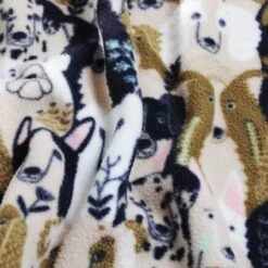Printed Polar Fleece Soft Fabric Cute Dogs Puppies Dalmatians Collie 152cm Wide -OHSEWCRAFTY printed polar fleece soft fabric cute dogs puppies dalmatians collie 152cm wide 2