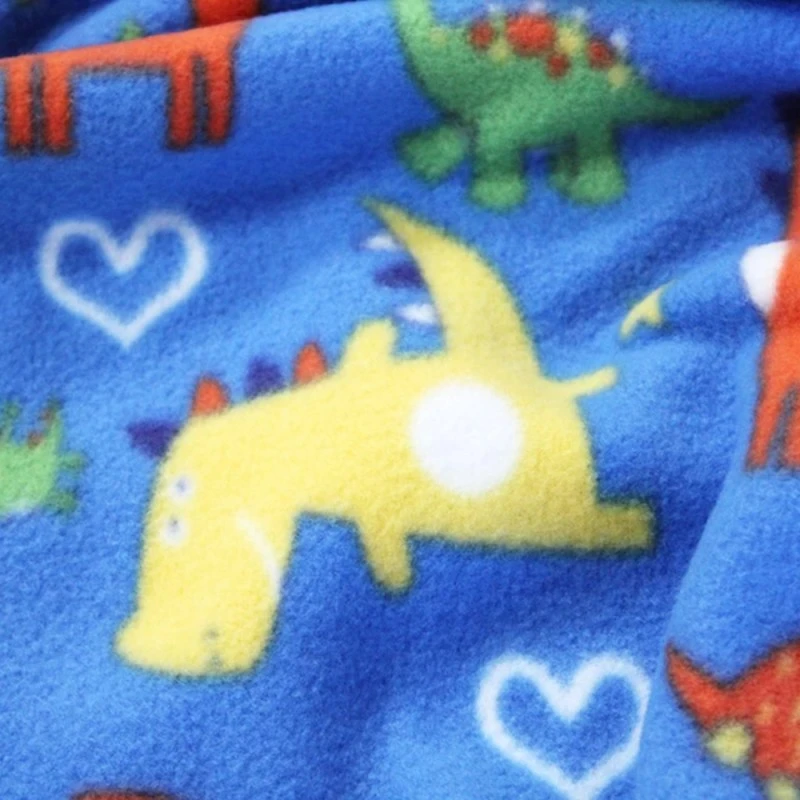 Printed Polar Fleece Soft Fabric Dinosaur Stegosaurus Hearts Cartoon 152cm Wide 4 Printed Polar Fleece Soft Fabric Dinosaur Stegosaurus Hearts Cartoon 152cm Wide - Image 2
