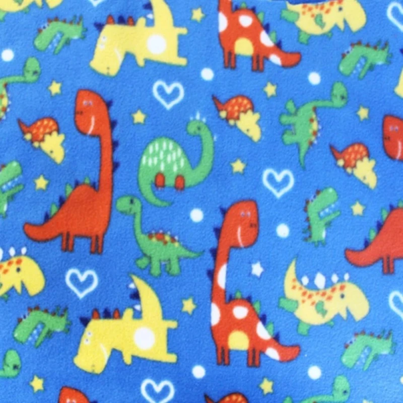 Printed Polar Fleece Soft Fabric Dinosaur Stegosaurus Hearts Cartoon 152cm Wide 3 Printed Polar Fleece Soft Fabric Dinosaur Stegosaurus Hearts Cartoon 152cm Wide
