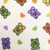 Printed Polar Fleece Soft Fabric Gummy Bears Sweets Colourful Hearts 150cm Wide -OHSEWCRAFTY printed polar fleece soft fabric gummy bears sweets colourful hearts 150cm wide