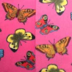 Printed Polar Fleece Soft Fabric Vibrant Butterfly Insects Colourful 150cm Wide -OHSEWCRAFTY printed polar fleece soft fabric vibrant butterfly insects colourful 150cm wide 3