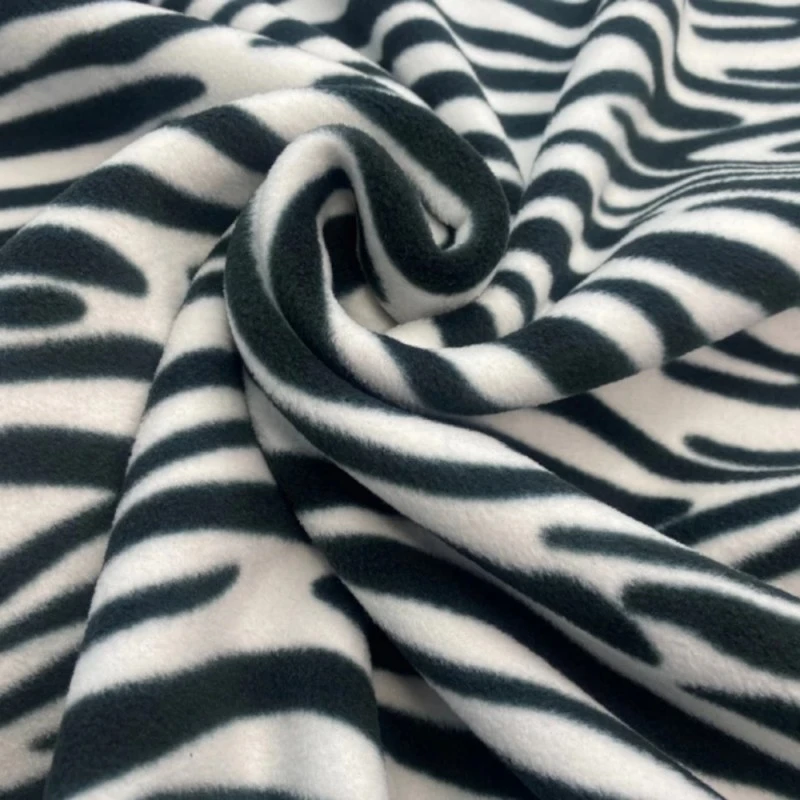 Printed Polar Fleece Soft Fabric Zebra Animal Print Stripes Wildlife 150cm Wide 4 Printed Polar Fleece Soft Fabric Zebra Animal Print Stripes Wildlife 150cm Wide - Image 2