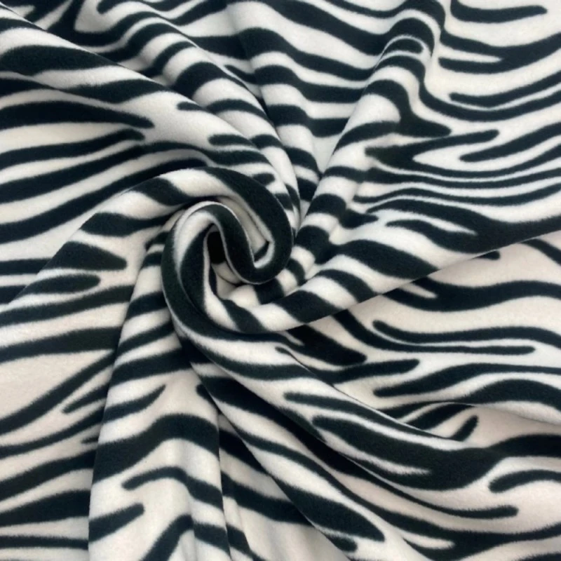 Printed Polar Fleece Soft Fabric Zebra Animal Print Stripes Wildlife 150cm Wide 5 Printed Polar Fleece Soft Fabric Zebra Animal Print Stripes Wildlife 150cm Wide - Image 3