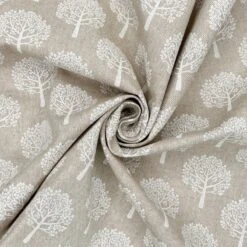 Recycled Cotton Rich Linen Fabric Sweet Mulberry Tree Trees Leaves 140cm Wide -OHSEWCRAFTY recycled cotton rich linen fabric sweet mulberry tree trees leaves 140cm wide 2