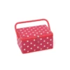 Red Polka Dots Spots Medium Value Sewing Craft Basket 1 Red Polka Dots Spots Medium Value Sewing Craft Basket -OHSEWCRAFTY red polka dots spots medium value sewing craft basket