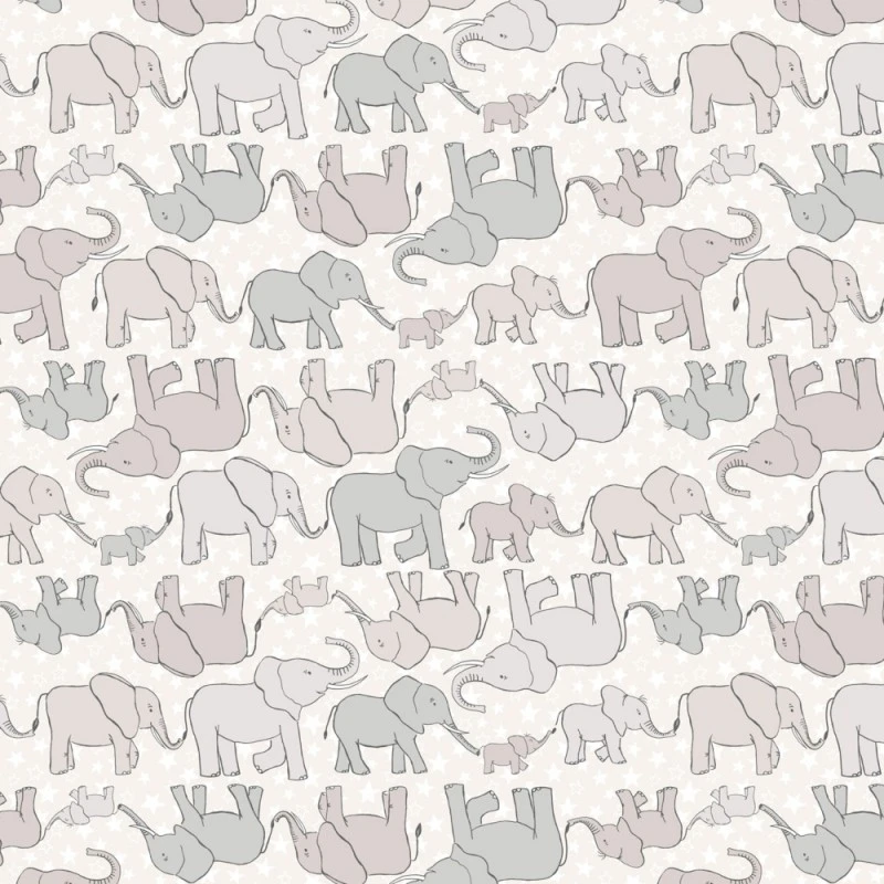 SALE 100% Cotton Fabric Lewis & Irene Elephants & Stars Animals Grey 112cm Wide 3 SALE 100% Cotton Fabric Lewis & Irene Elephants & Stars Animals Grey 112cm Wide