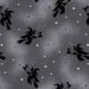 SALE 100% Cotton Fabric Lewis & Irene Flying Witches Grey Metallic 112cm Wide -OHSEWCRAFTY sale 100 cotton fabric lewis irene flying witches grey metallic 112cm wide