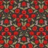 SALE 100% Cotton Fabric Lewis & Irene Mirrored Poppies & Hares Floral Dark 112cm Wide -OHSEWCRAFTY sale 100 cotton fabric lewis irene mirrored poppies hares floral dark 112cm wide