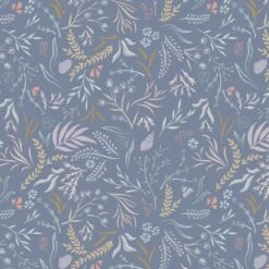 SALE 100% Cotton Fabric Lewis & Irene Seaweed Sway Porpoise Purple 112cm Wide