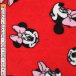 SALE 100% Polyester Polar Fleece Fabric Disney Minnie Mouse Character 145cm Wide