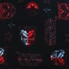 SALE 100% Polyester Polar Fleece Fabric Disney Star Wars Helmets 145cm Wide -OHSEWCRAFTY sale 100 polyester polar fleece fabric disney star wars helmets 145cm wide