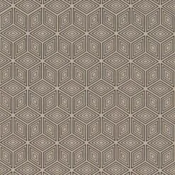 SALE Cotton Rich Linen Look Fabric 3D Blocks Geometric Upholstery 140cm Wide