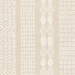 SALE Cotton Rich Linen Look Fabric Aztec Stripe Pattern Upholstery 140cm Wide