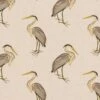 SALE Cotton Rich Linen Look Fabric Heron Birds Animals Upholstery 140cm Wide -OHSEWCRAFTY sale cotton rich linen look fabric heron birds animals upholstery 140cm wide