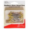Sew Easy 100 Quilters Glass Head Pins 45mm Quilting Patchwork -OHSEWCRAFTY sew easy 100 quilters glass head pins 45mm quilting patchwork