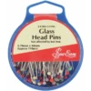 Sew Easy Glass Head Pins 44mm & 51mm 110pcs Dressmaking, Craft & Patchwork -OHSEWCRAFTY sew easy glass head pins 44mm 51mm 110pcs dressmaking craft patchwork